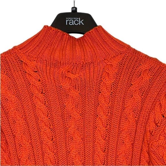 Vintage Ralph Lauren Country Mock Neck Cable Knit Sweater | Size L - Picture 2 of 7
